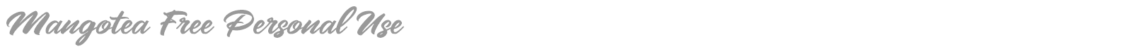 Mangotea font preview